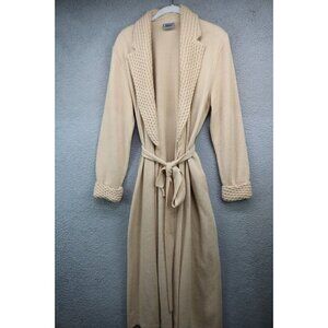 Artesania J & C Madrid Long Sweater Robe-Size 46-Belted-Pockets